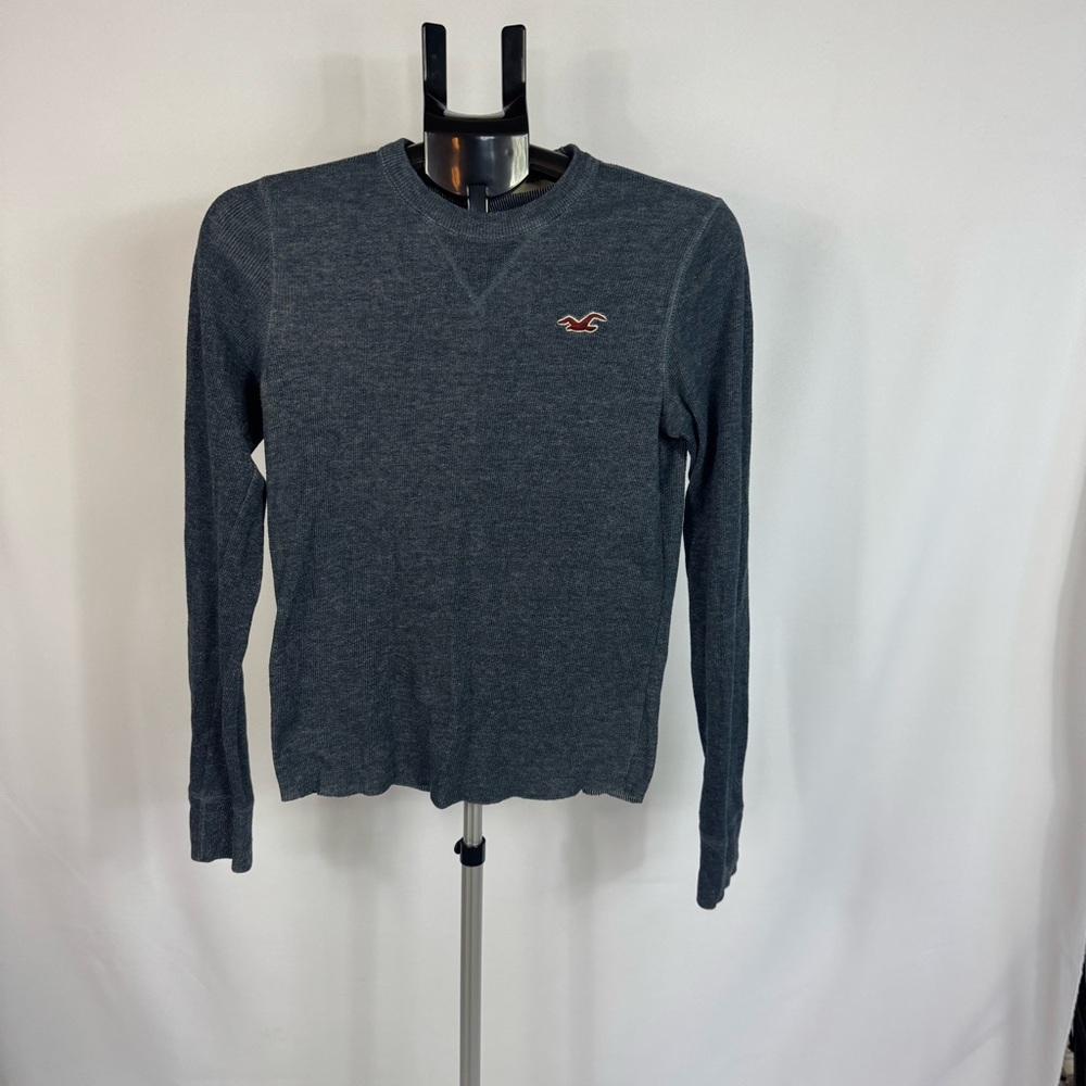 Vintage Hollister California Thermal Long Sleeve Shirt Men’s Small Navy Y2K